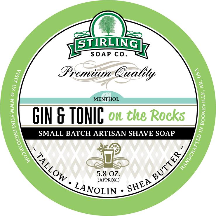Stirling Soap Co. | Gin & Tonic on the Rocks - Shave Soap