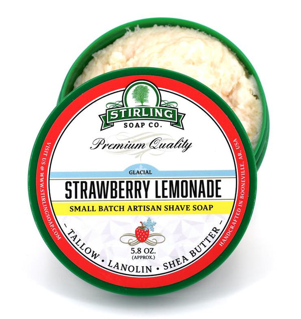 Stirling Soap Co. | Glacial Strawberry Lemonade - Shave Soap