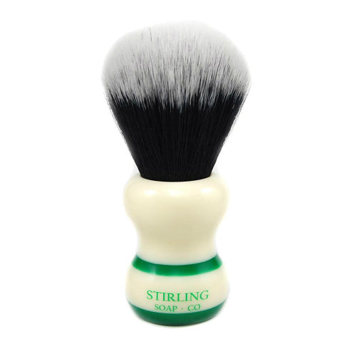 Stirling Soap Co. – Synthetic 2-Band Brush – 24mm x 56mm (Green)