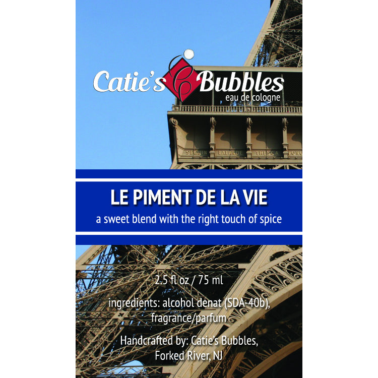Catie’s Bubbles | Le Piment de la Vie Eau de Cologne