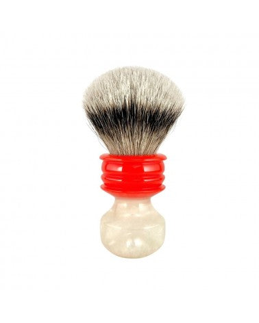iL Marchese | N. 2053 Red & Pearl Shaving Brush – Two Band Manchurian