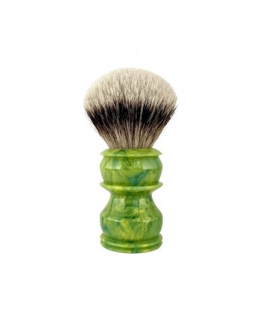 iL Marchese | N. 2036 Green & Blue Shaving Brush – Silvertip