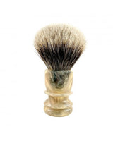 iL Marchese | N. 2081 Short Marble Shaving Brush – Two Band Manchurian