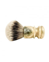 iL Marchese | N. 2081 Short Marble Shaving Brush – Two Band Manchurian
