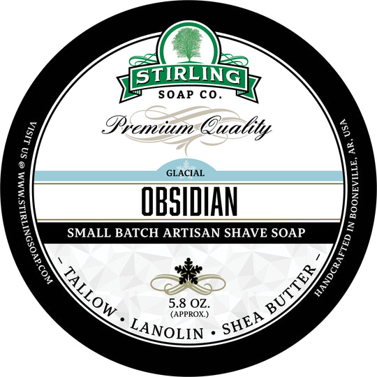 Stirling Soap Co. | Glacial Obsidian Shave Soap