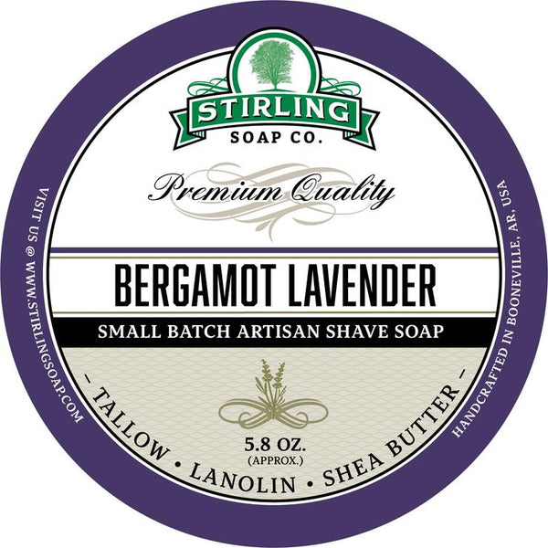 Stirling Soap Co. | Bergamot Lavender Shave Soap