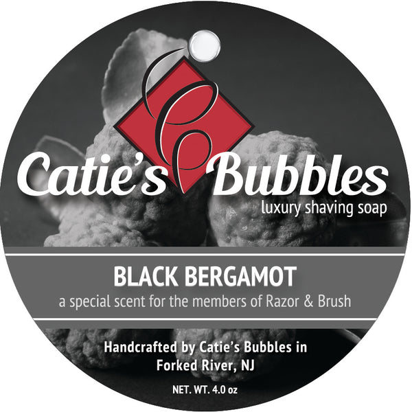 Catie’s Bubbles | Black Bergamot Luxury Shaving Soap