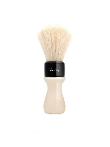 Vie-Long | American Barber Brush Ivory Black Bristle Bleached